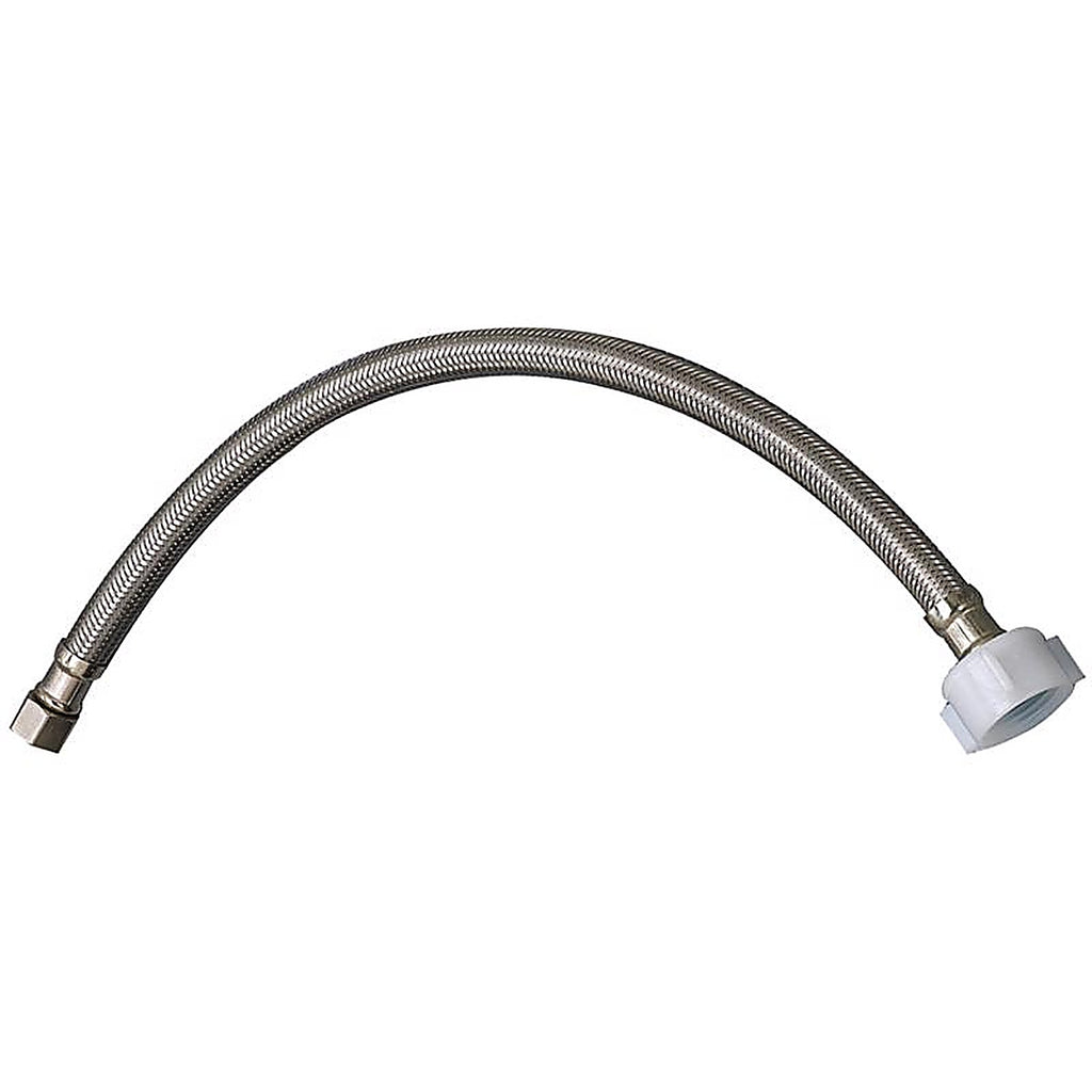 Plumb Pak PP23806 EZ 3/8 in. Compression x Ballcock 7/8 in. 20 in. Stainless Steel Toilet Supply Line