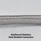 Plumb Pak PP23806 EZ 3/8 in. Compression x Ballcock 7/8 in. 20 in. Stainless Steel Toilet Supply Line