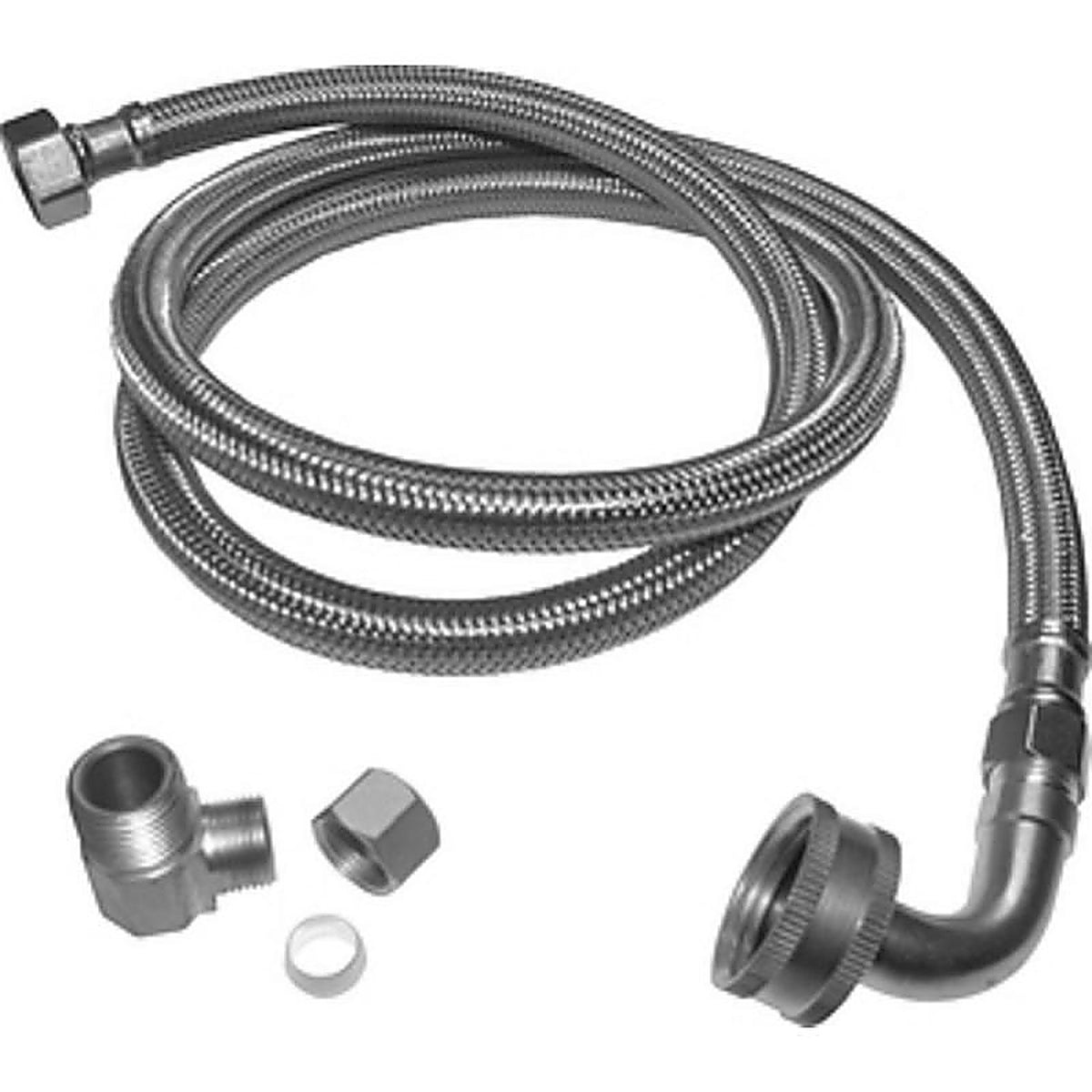 Plumb Pak PP23834 3/8 in. Compression x 3/8 in. Dia. MIP 72 in. Stainless Steel Dishwasher Supply Line