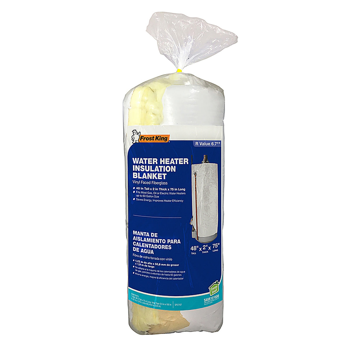 Frost King SP57/67 48 in. Water Heater Insulation 75 in. L