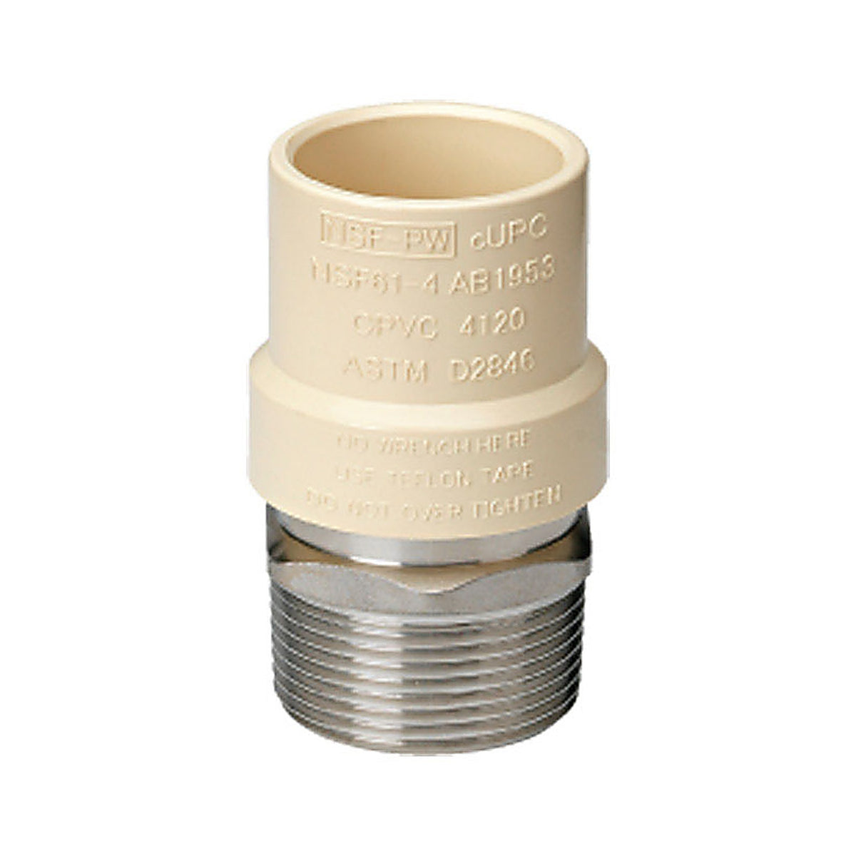 Homewerks 542-12-12-B Schedule 40 1/2 in. Slip x 1/2 in. Dia. MPT CPVC Adapter