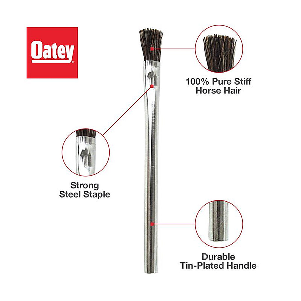Oatey 30710 6 in. L x 1/2 in. W Acid Flux Brush Horse Hair 3/pc.