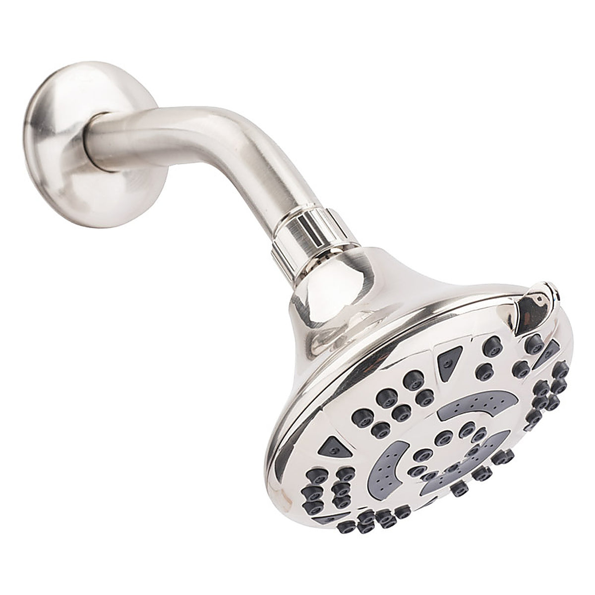 OakBrook 520 A5341BBN-WS Brushed Nickel PVC 5 settings Wallmount Showerhead 1.8 gal.