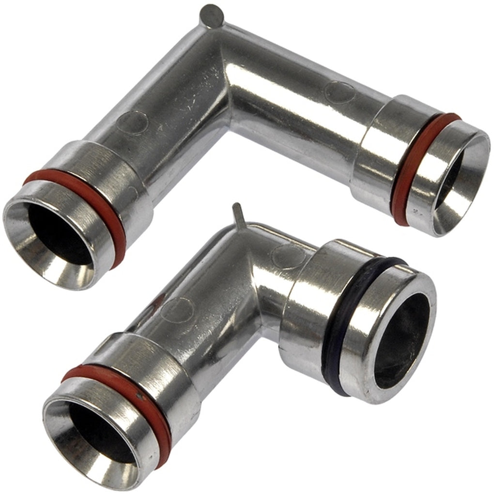 Dorman 47065HP Heater Hose Fittings With O-Rings Aluminum