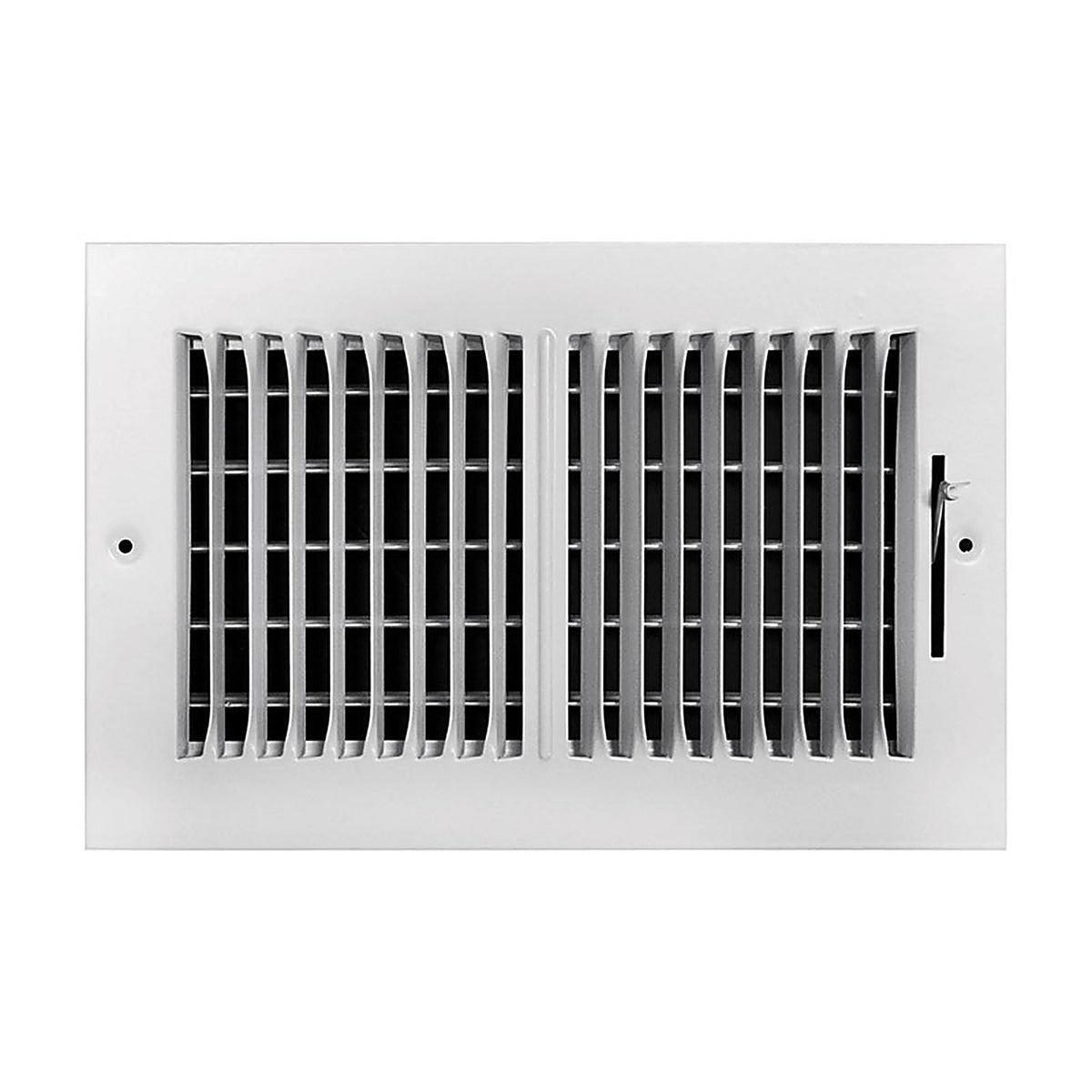 Tru Aire C102M 10X04 4 in. H x 10 in. W 2-Way Powder Coat White Steel Wall/Ceiling Register
