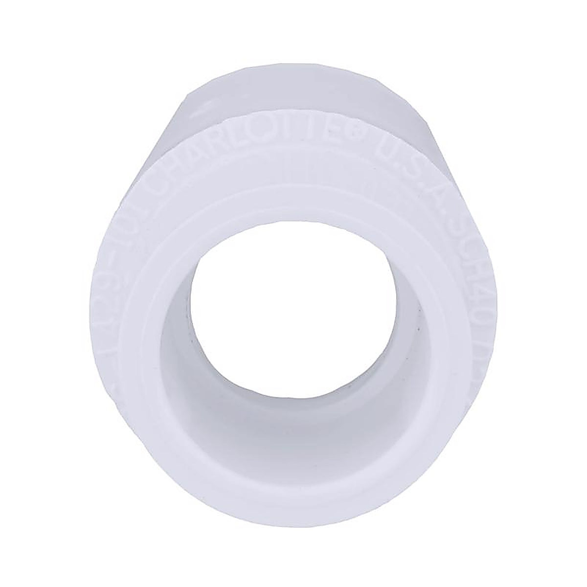 Charlotte Pipe PVC 02100 3400 Schedule 40 3/4 in. Slip x 1/2 in. Dia. Slip PVC Coupling