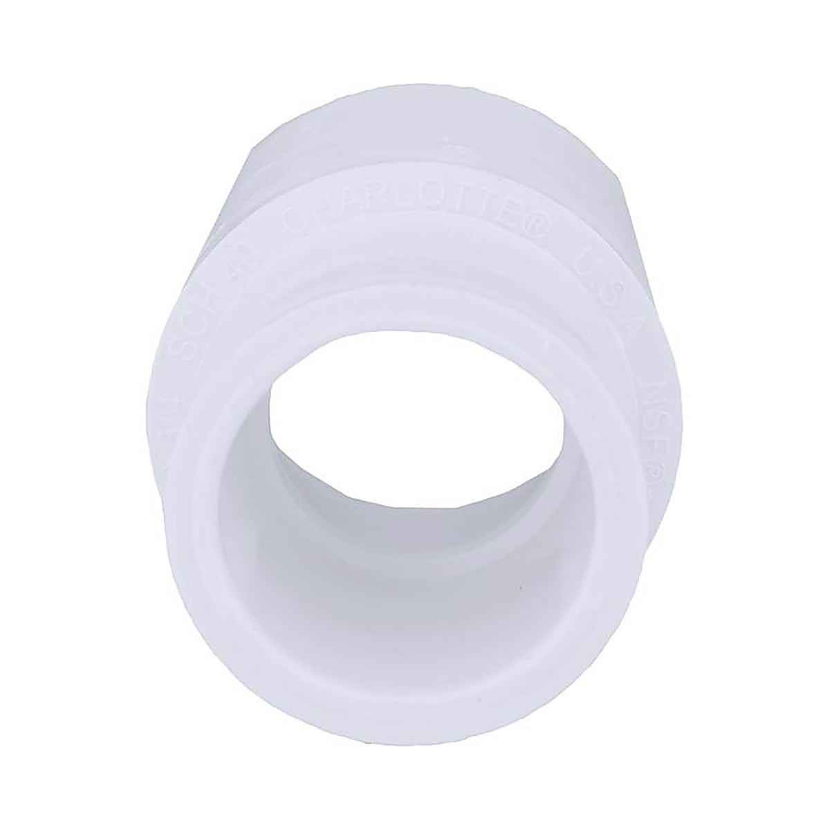 Charlotte Pipe PVC 02100 3600 Schedule 40 1 in. Slip x 3/4 in. Dia. Slip PVC Coupling