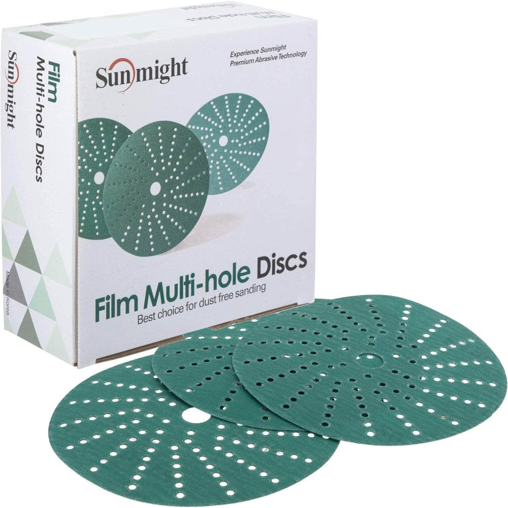 Sunmight 47410 6" 180G Multi-Hole Discs Film Hook 50/Pack