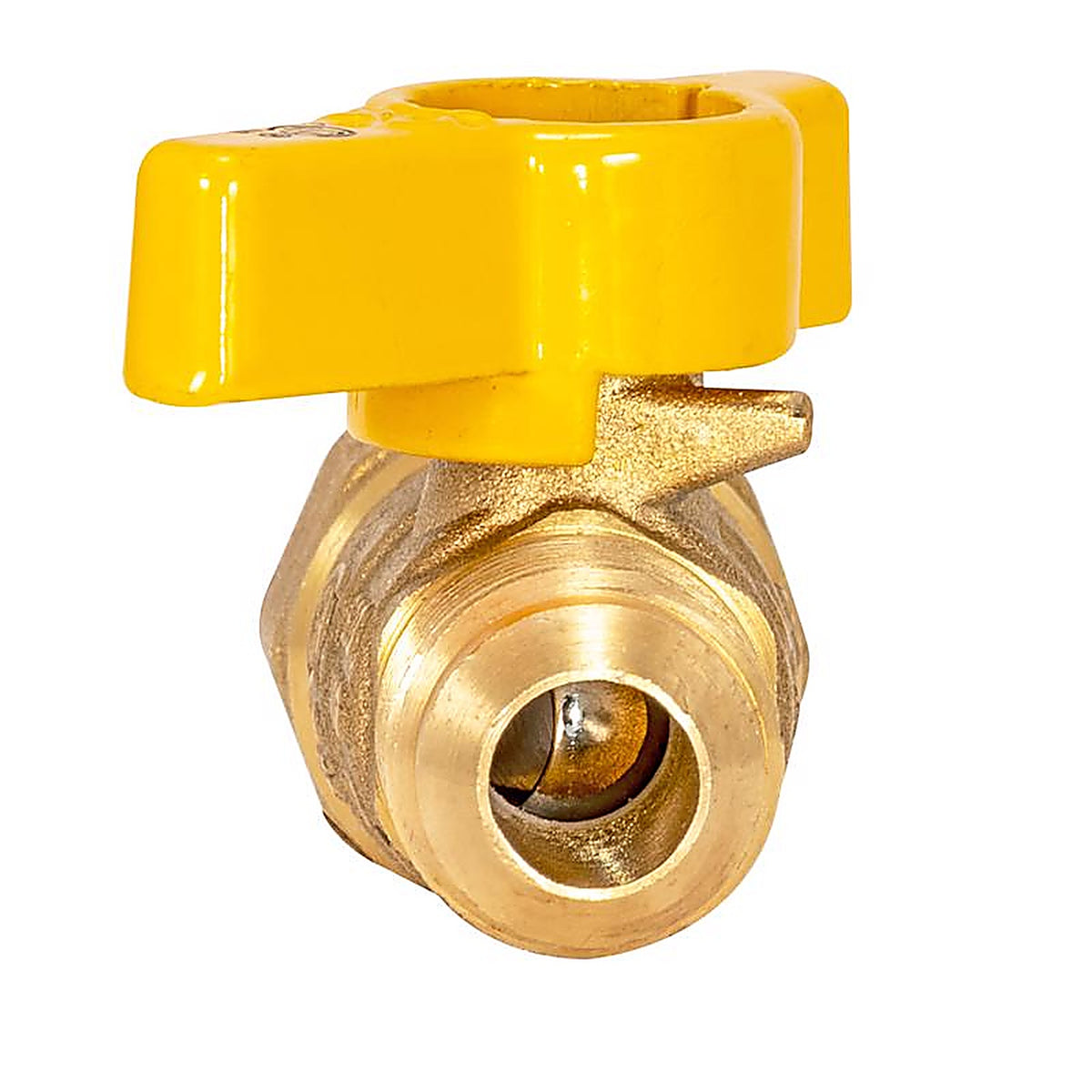 Brasscraft PSSD-41 Magne Flo 1/2 in. Flare x 1/2 in. FIP Brass Gas Valve