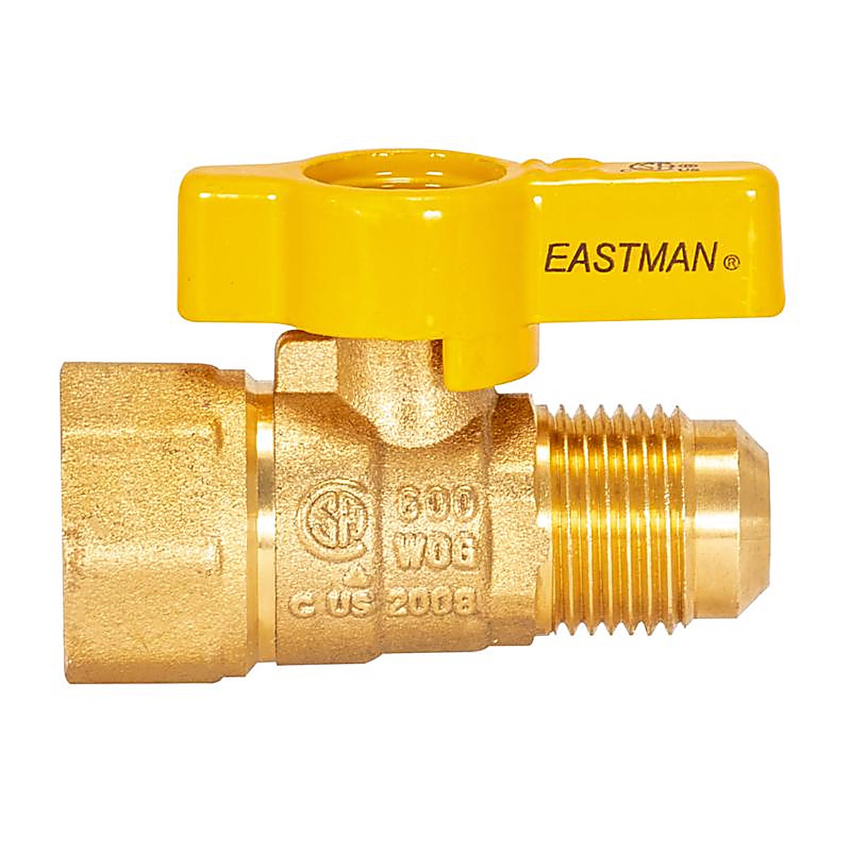 Brasscraft PSSD-41 Magne Flo 1/2 in. Flare x 1/2 in. FIP Brass Gas Valve