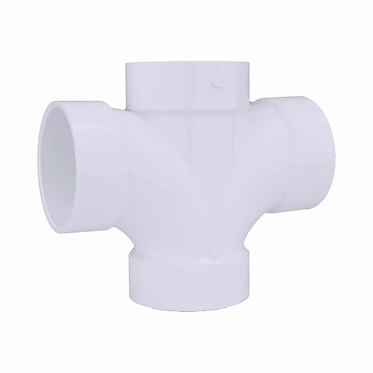 Charlotte Pipe PVC004281200 Schedule 40 4 in. Hub x 4 in. Dia. Hub PVC Sanitary Tee