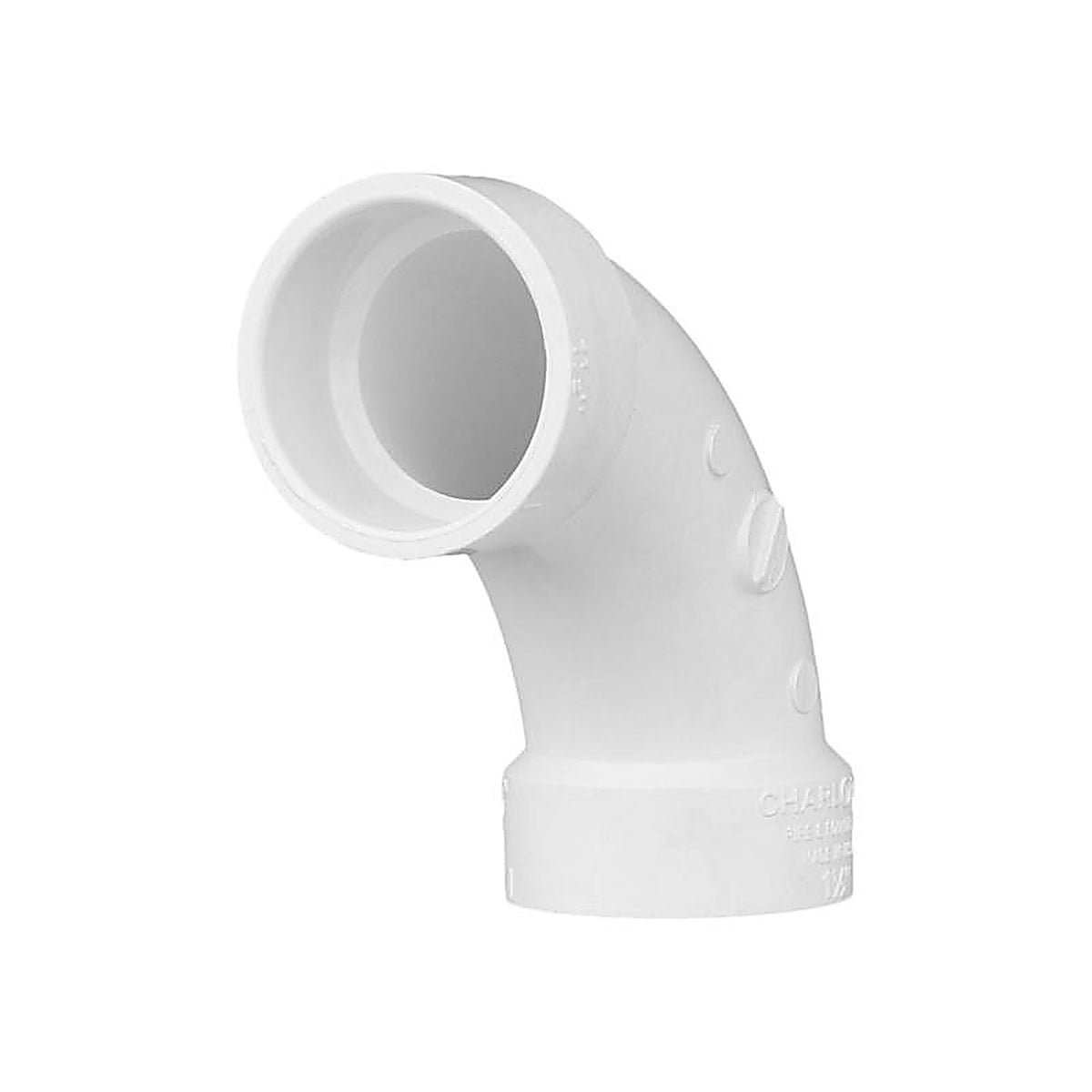 Charlotte Pipe PVC003040600 Schedule 40 1-1/2 in. Hub x 1-1/2 in. Dia. Hub PVC Elbow