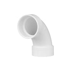 Charlotte Pipe PVC003041000 Schedule 40 3 in. Hub x 3 in. Dia. Hub PVC Long Sweep Elbow