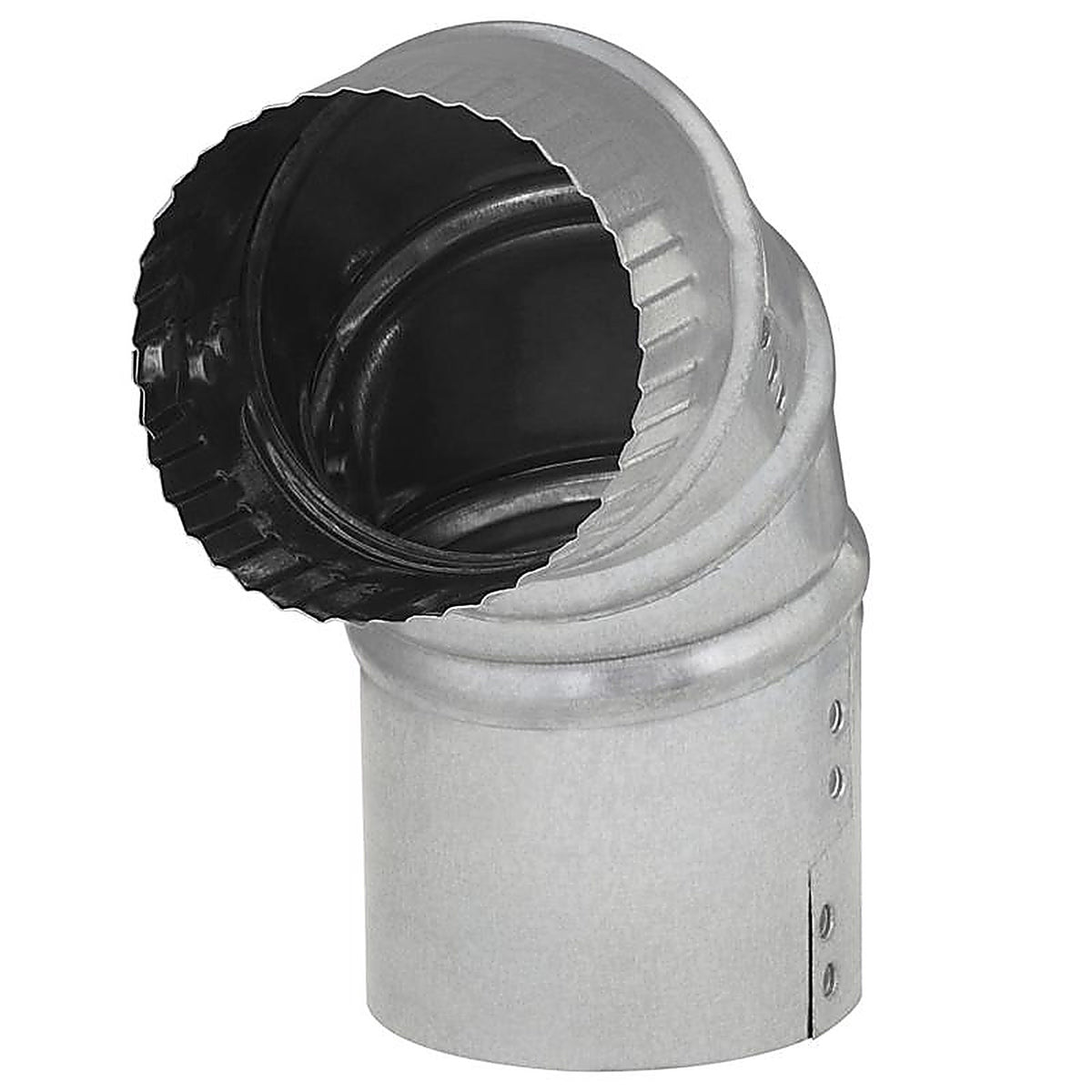 Imperial GV0282-C 3 in. Dia. x 3 in. Dia. Adjustable 90 deg. Galvanized Steel Furnace Pipe Elbow