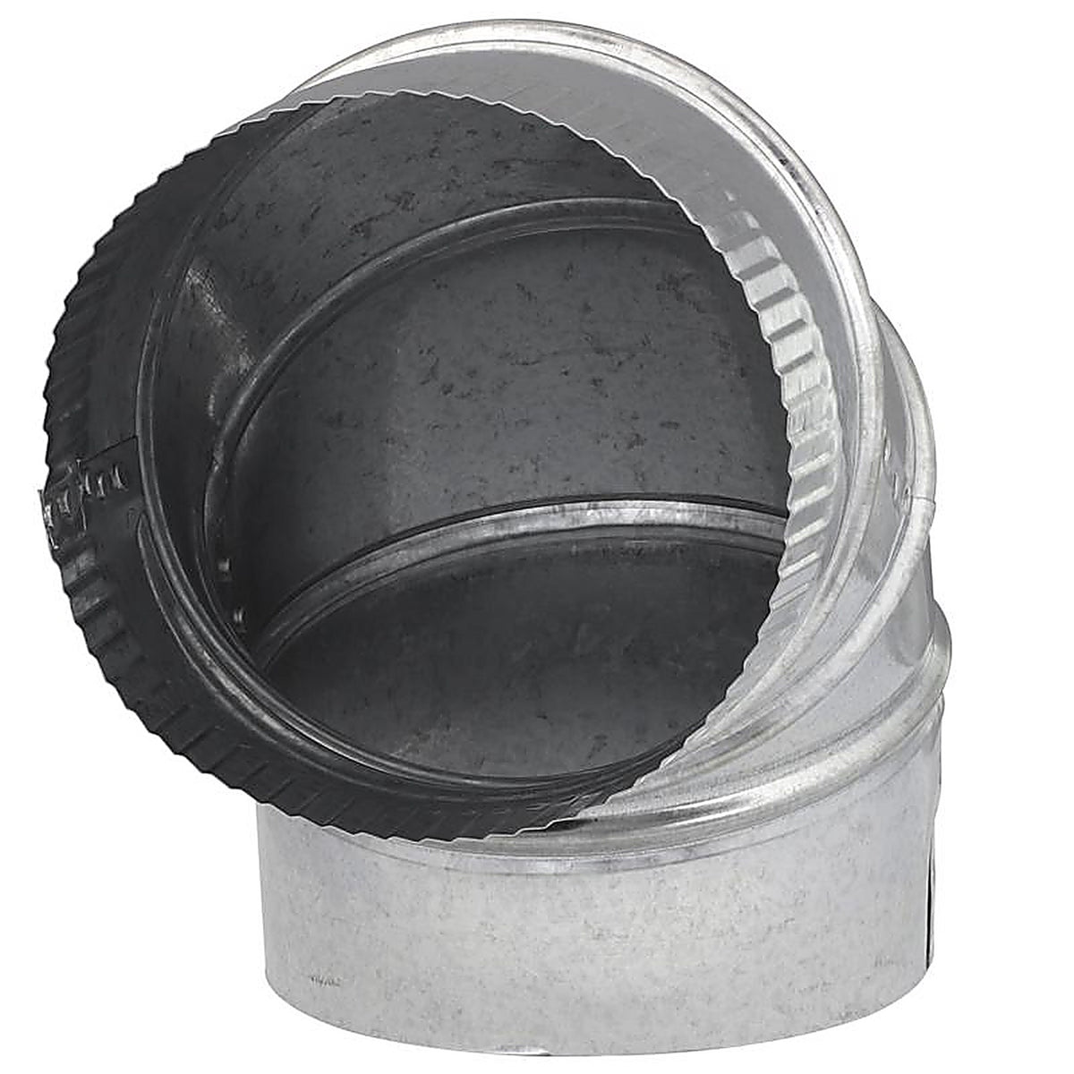 Imperial GV0296-C 6 in. Dia. x 6 in. Dia. Adjustable 90 deg. Galvanized Steel Furnace Pipe Elbow
