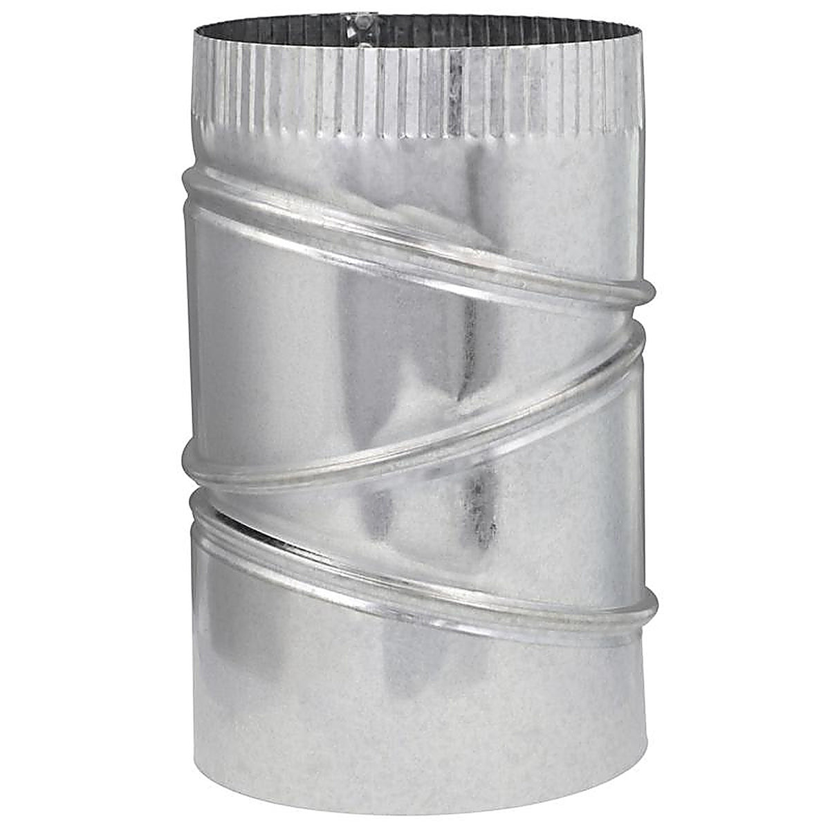 Imperial GV0296-C 6 in. Dia. x 6 in. Dia. Adjustable 90 deg. Galvanized Steel Furnace Pipe Elbow