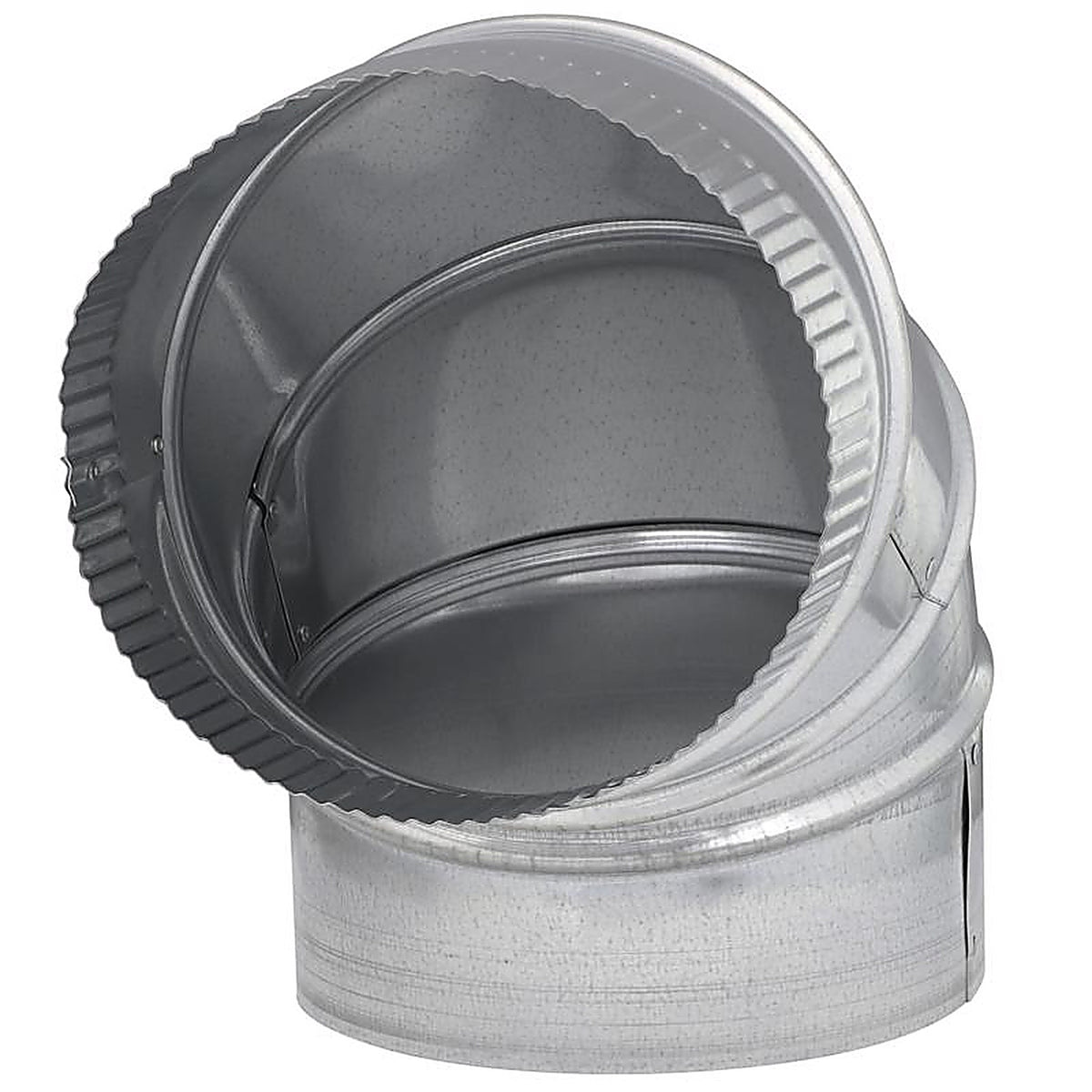 Imperial GV1329-C 7 in. Dia. x 7 in. Dia. Adjustable 90 deg. Galvanized Steel Furnace Pipe Elbow