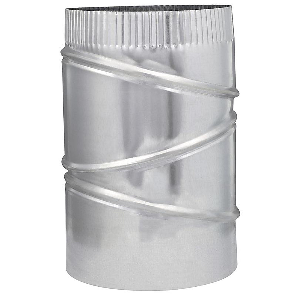 Imperial GV1329-C 7 in. Dia. x 7 in. Dia. Adjustable 90 deg. Galvanized Steel Furnace Pipe Elbow