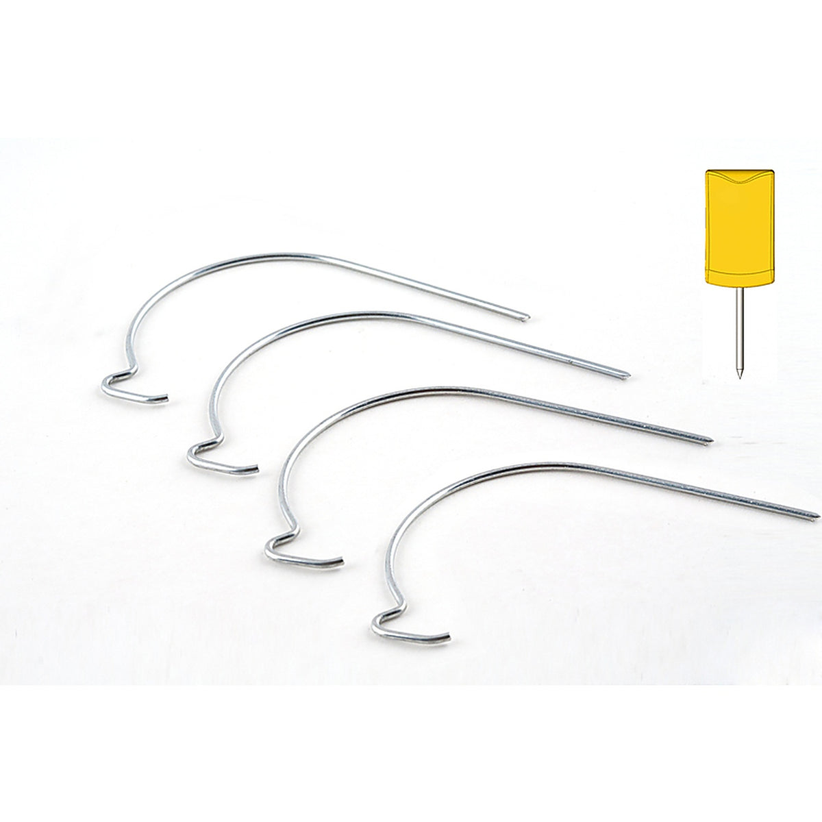 Hangman JH4-TS Silver Stainless Steel J-Hooks 4/Pack 30 lb.