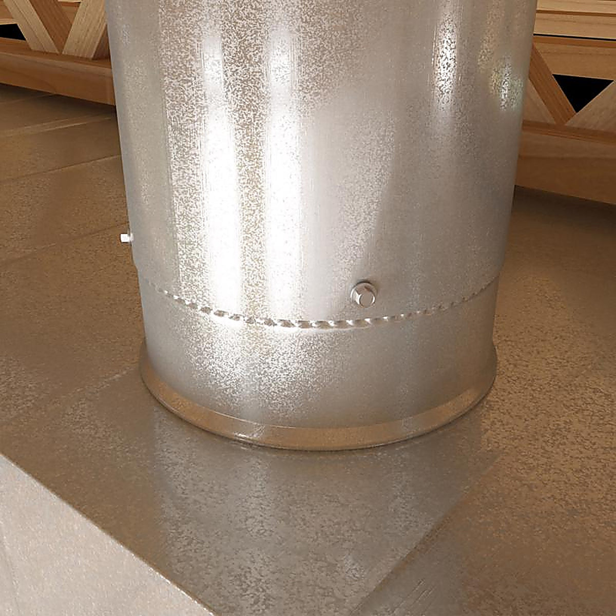 Imperial GV0839-A 4 in. Dia. 30 Ga. Galvanized Steel Round Starting Collar