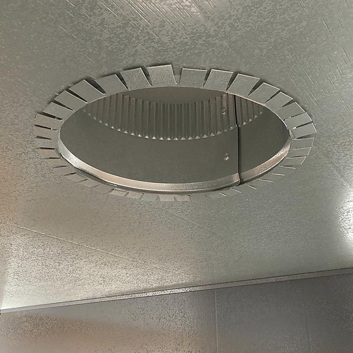 Imperial GV0839-A 4 in. Dia. 30 Ga. Galvanized Steel Round Starting Collar