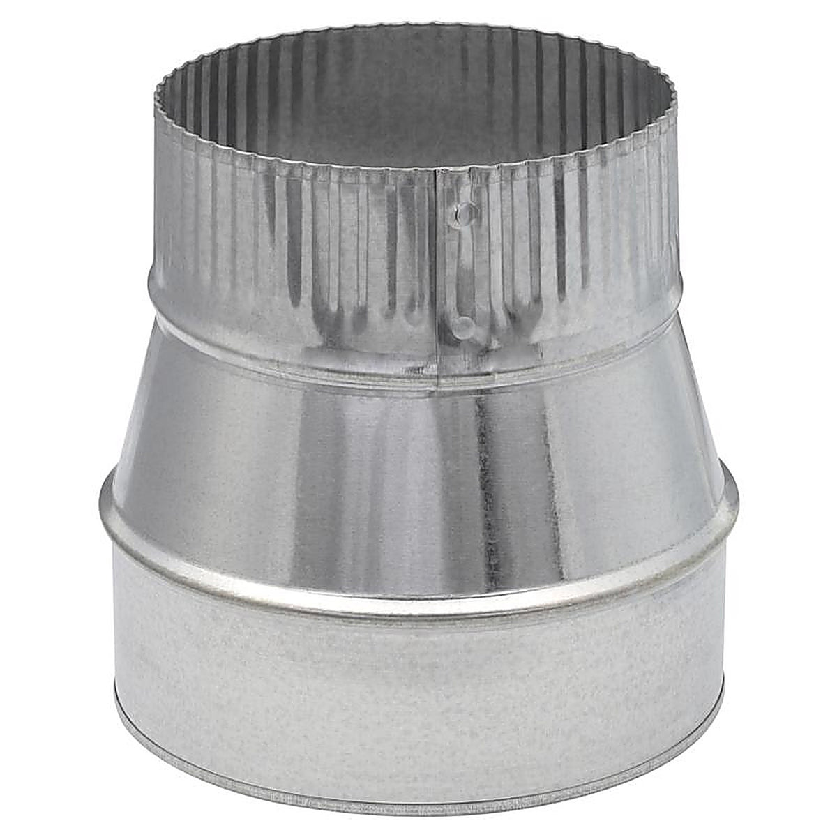 Imperial GV1349 6 in. Dia. x 5 in. Dia. Galvanized Steel Furnace Pipe Reducer