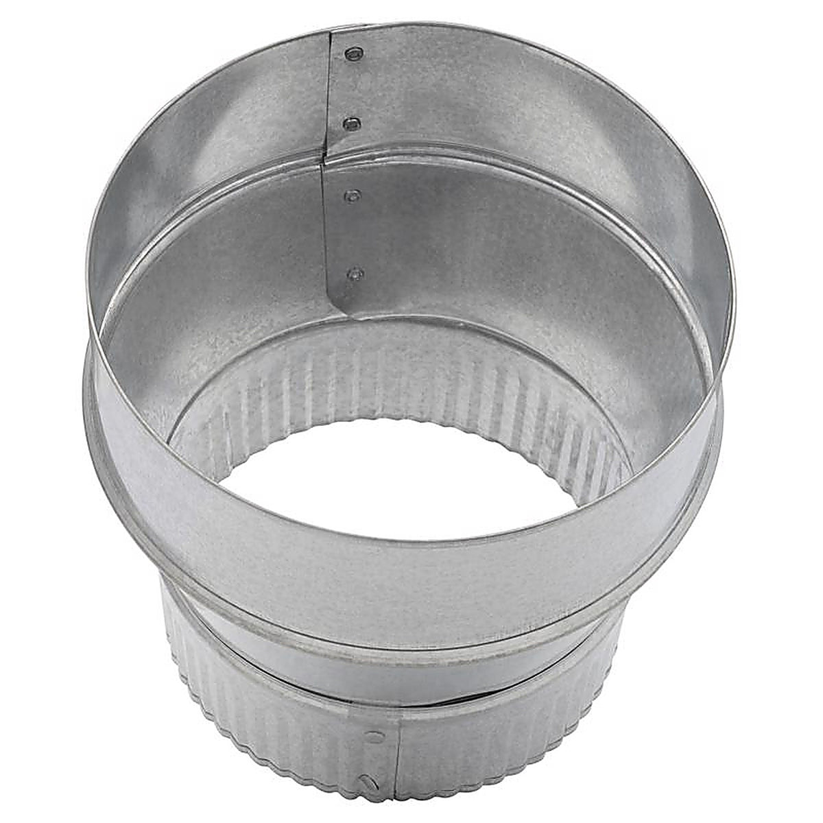 Imperial GV1349 6 in. Dia. x 5 in. Dia. Galvanized Steel Furnace Pipe Reducer