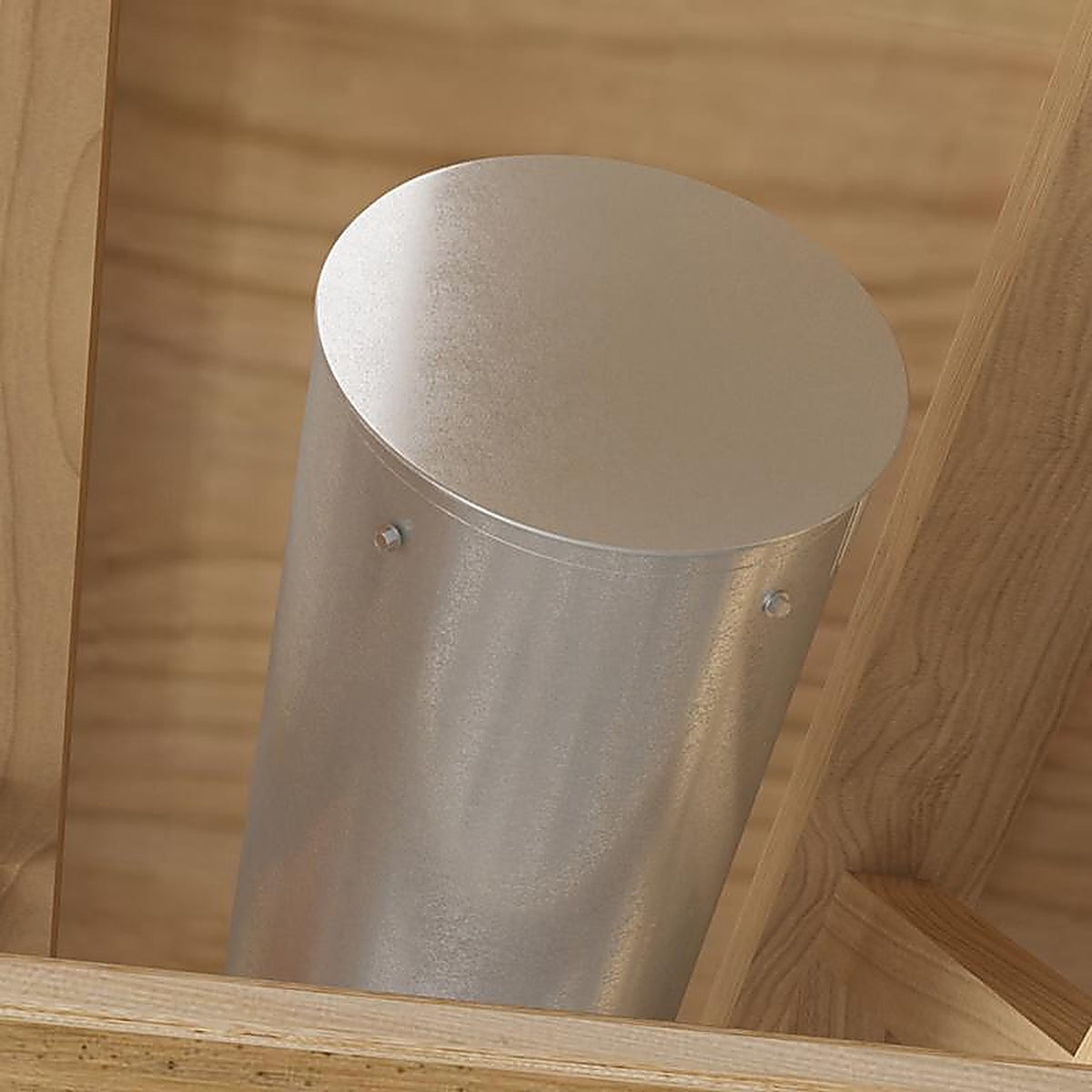 Imperial GV0733 4 in. Dia. Galvanized steel Crimped Pipe End Cap