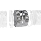 Imperial FX0225 Adjustable Galvanized Steel Duct Adapter