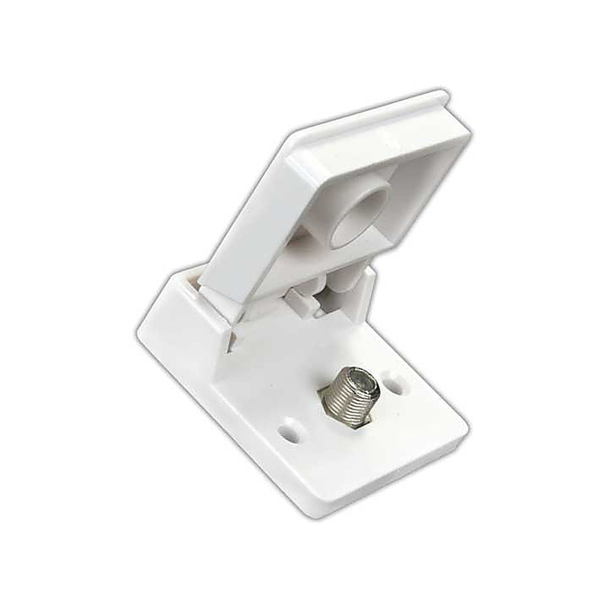 JR Products - 47755 - Exterior Weatherproof TV Jack, Polar White