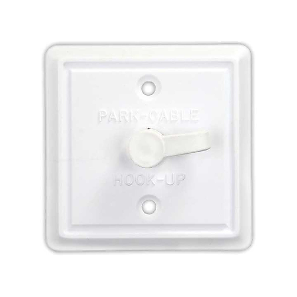 JR Products - 47795 - Square Cable TV Plate, Polar White