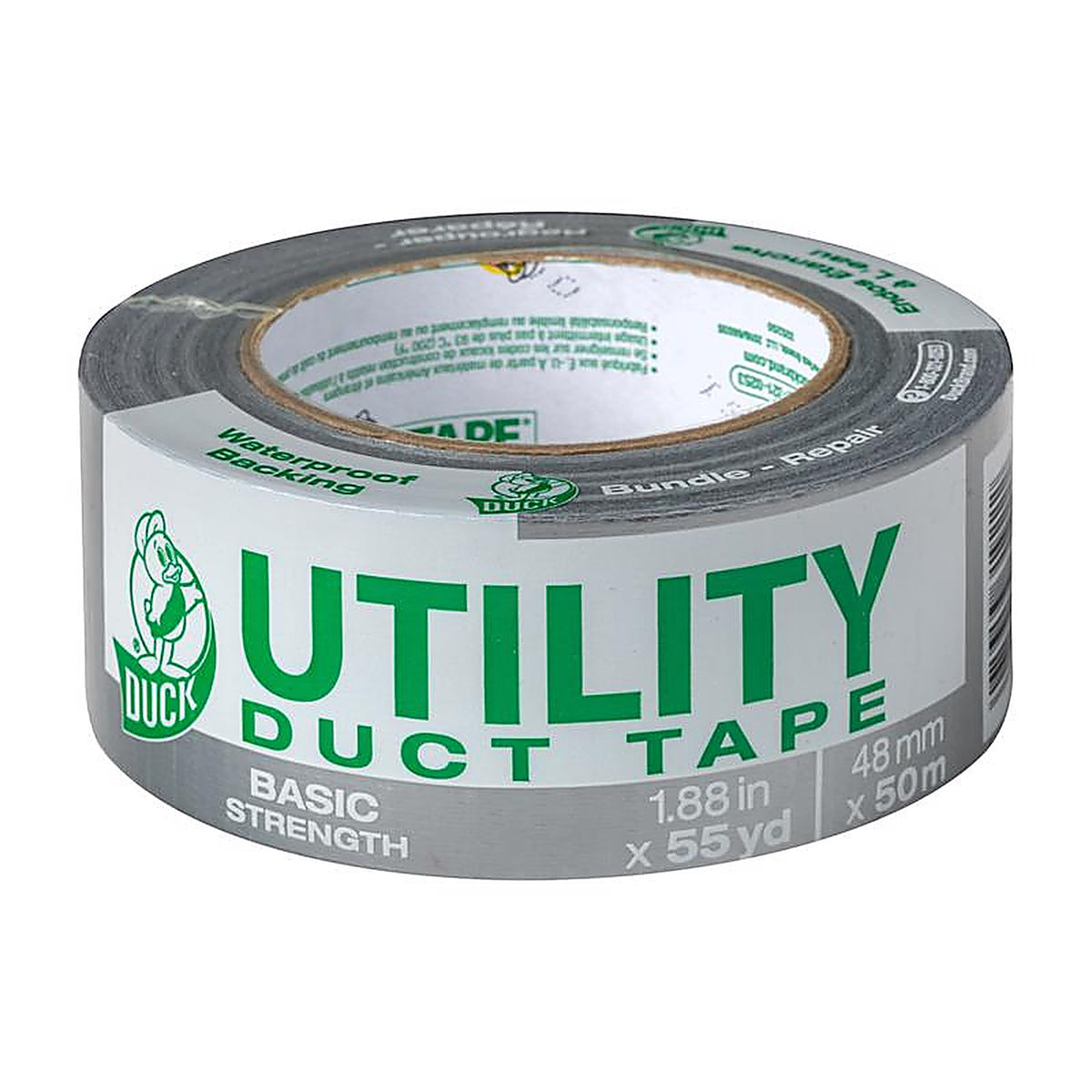Duck 1118393 1.88 in. W x 55 yd. L Gray Duct Tape