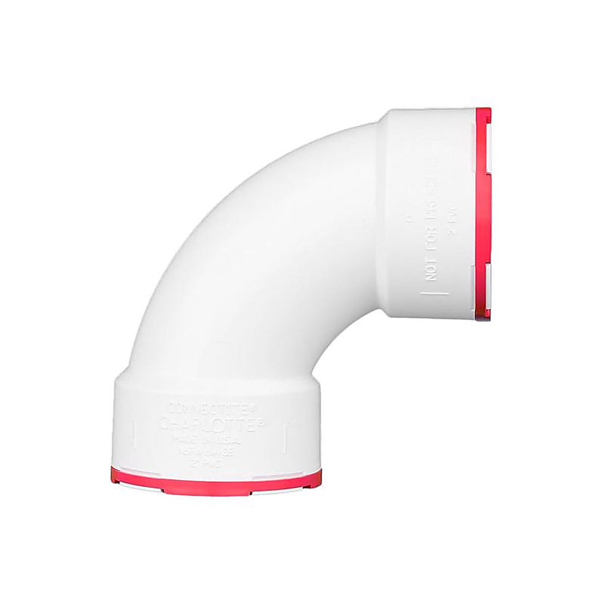 Charlotte Pipe CTT 00300 1000 ConnecTite 40 2 in. Hub x 2 in. Dia. Hub PVC Bend Elbow