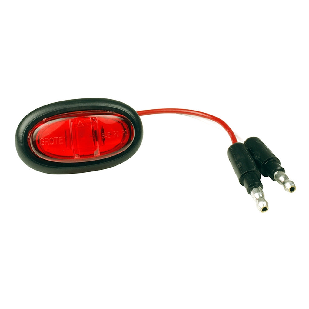 Grote 47972 CLR/MKR, Red, Led, Micronova Pc With Grommet