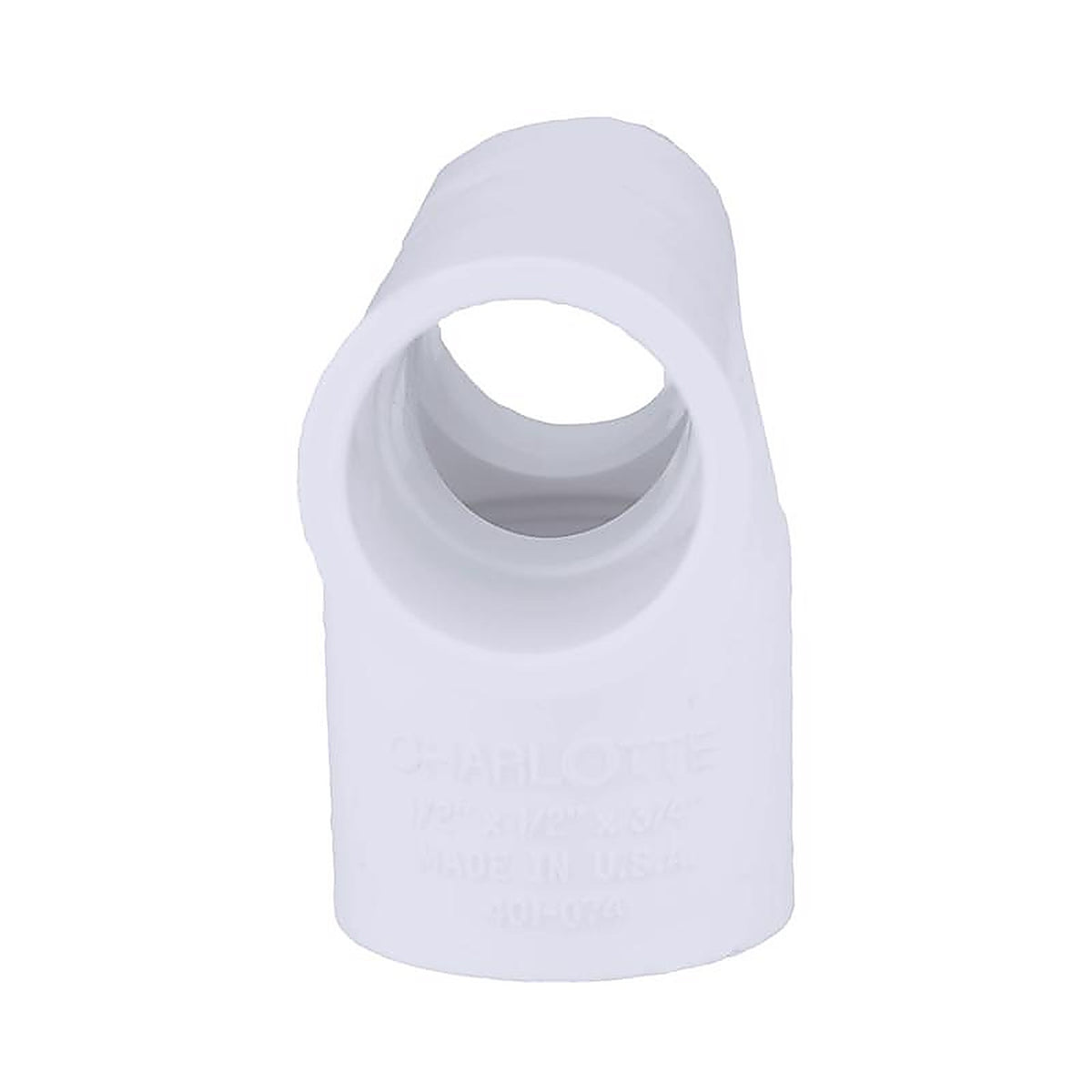 Charlotte Pipe PVC 02400 3600 Schedule 40 1/2 in. Slip x 1/2 in. Dia. Slip PVC Reducing Tee