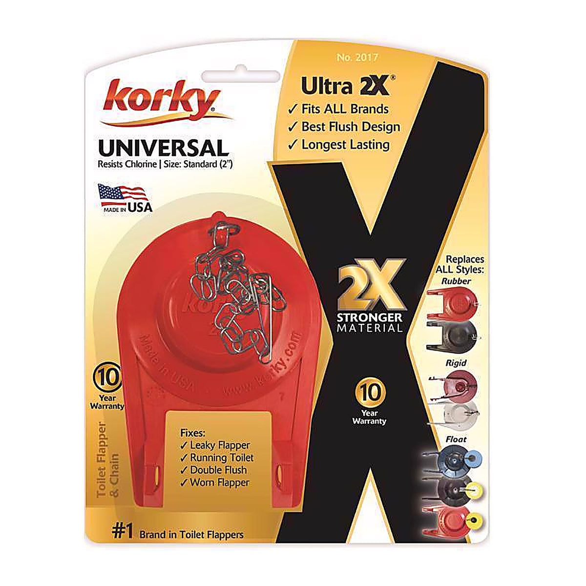 Korky 2017BP Ultra 2x High Performance Flapper