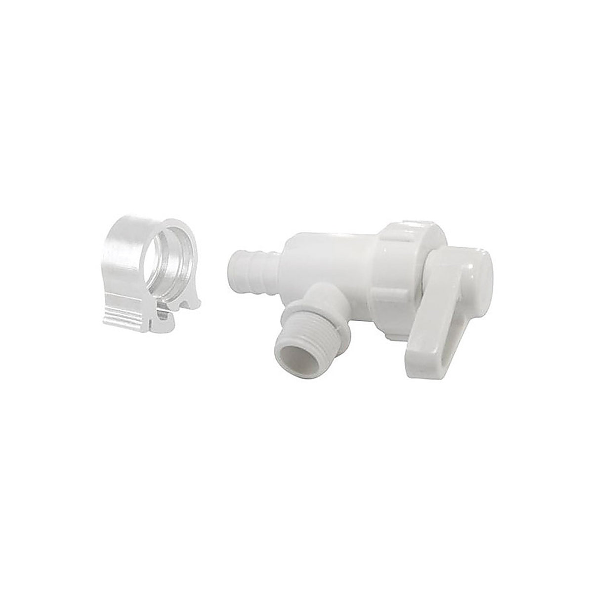 Flair-It 30893 PexLock 1/2 in. PEX x 3/8 in. Compression Plastic Angle Stop Valve