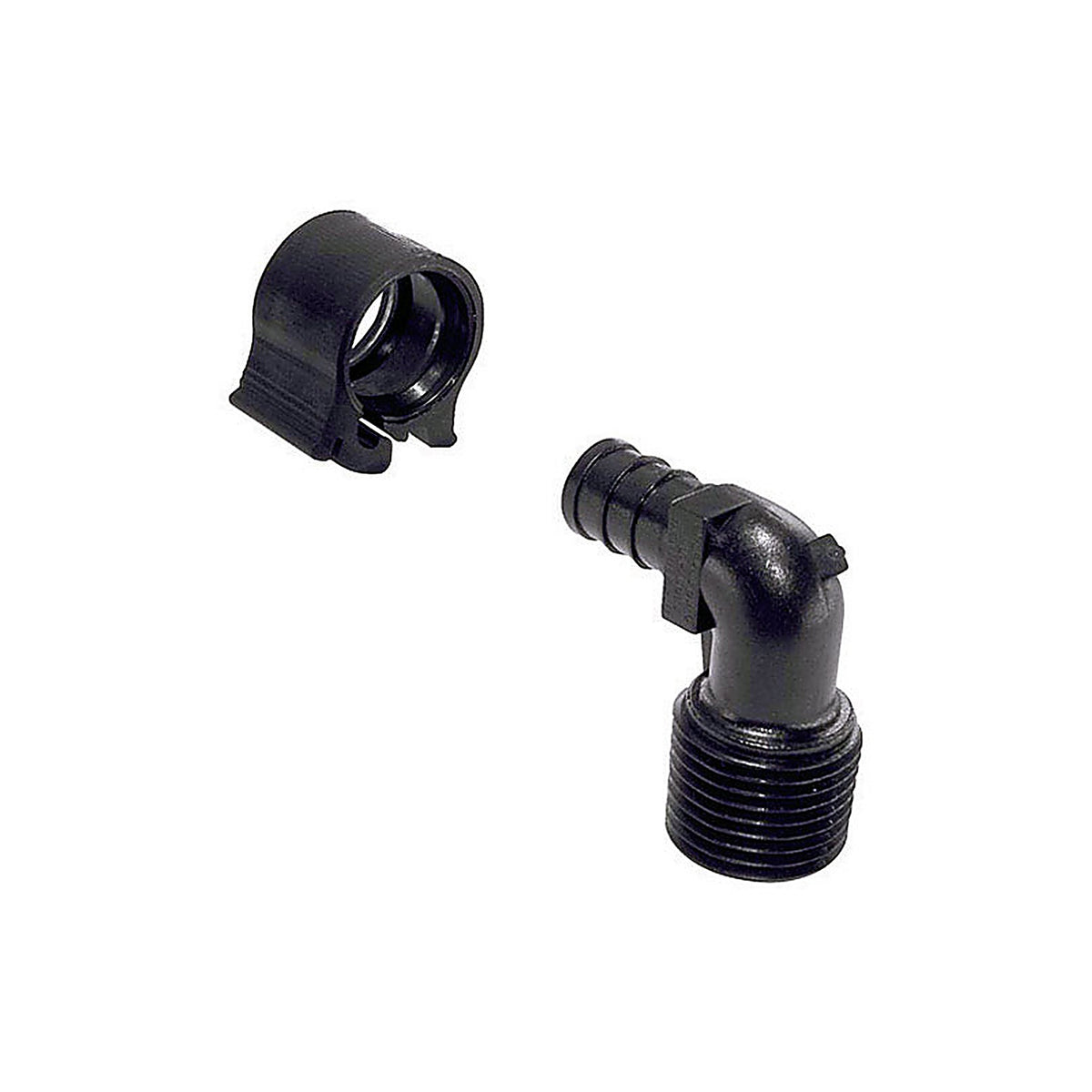 Flair-It 30803 PEXLock 1/2 in. MPT x 1/2 in. Dia. MPT PEX Elbow with Clamp