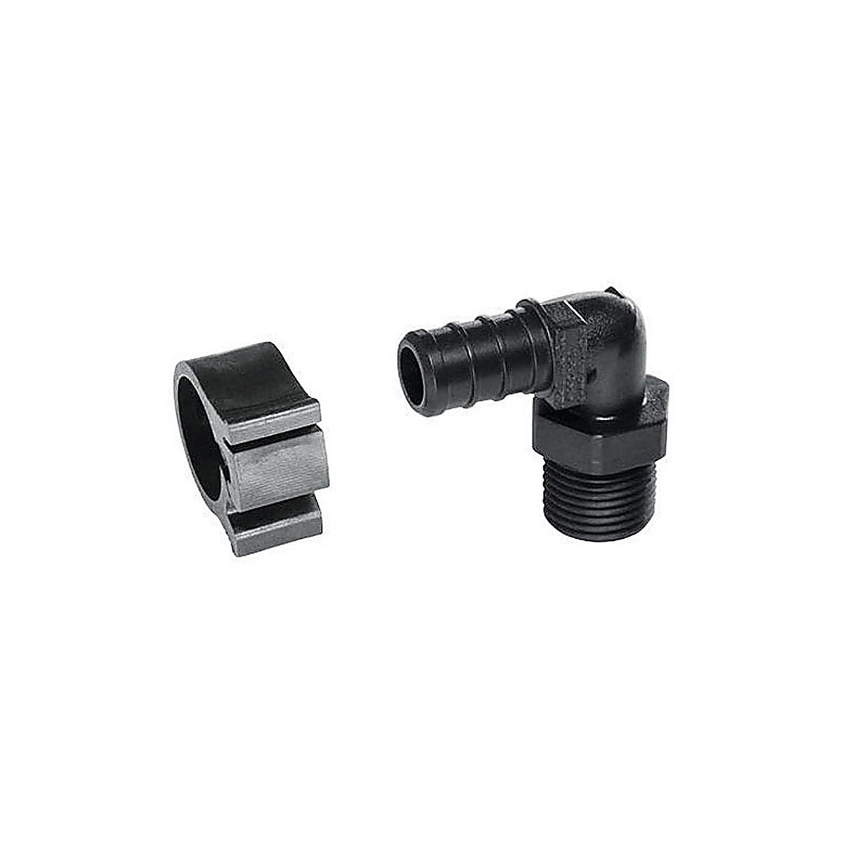 Flair-It 30810 PEXLock 1/2 in. PEX x 3/8 in. Dia. MPT Elbow with Clamp