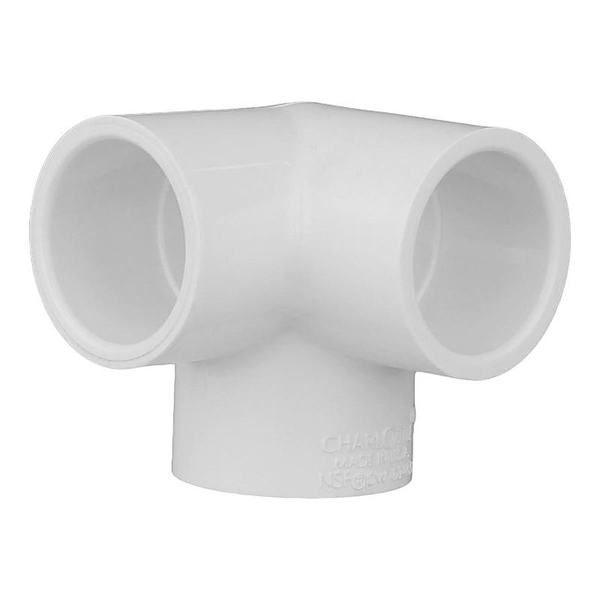 Charlotte Pipe PVC 02510 0600 Schedule 40 1/2 in. Slip x 1/2 in. Dia. Slip PVC Side Outlet Elbow