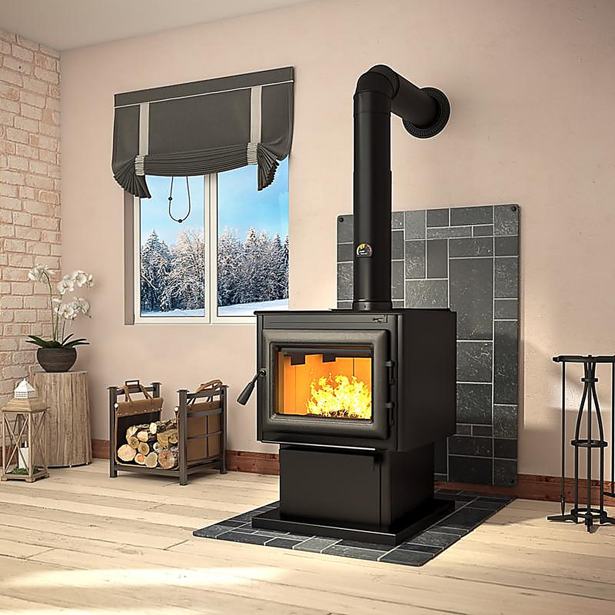 Imperial BM0042 6 in. Dia. x 12 in. L Steel Stove Pipe