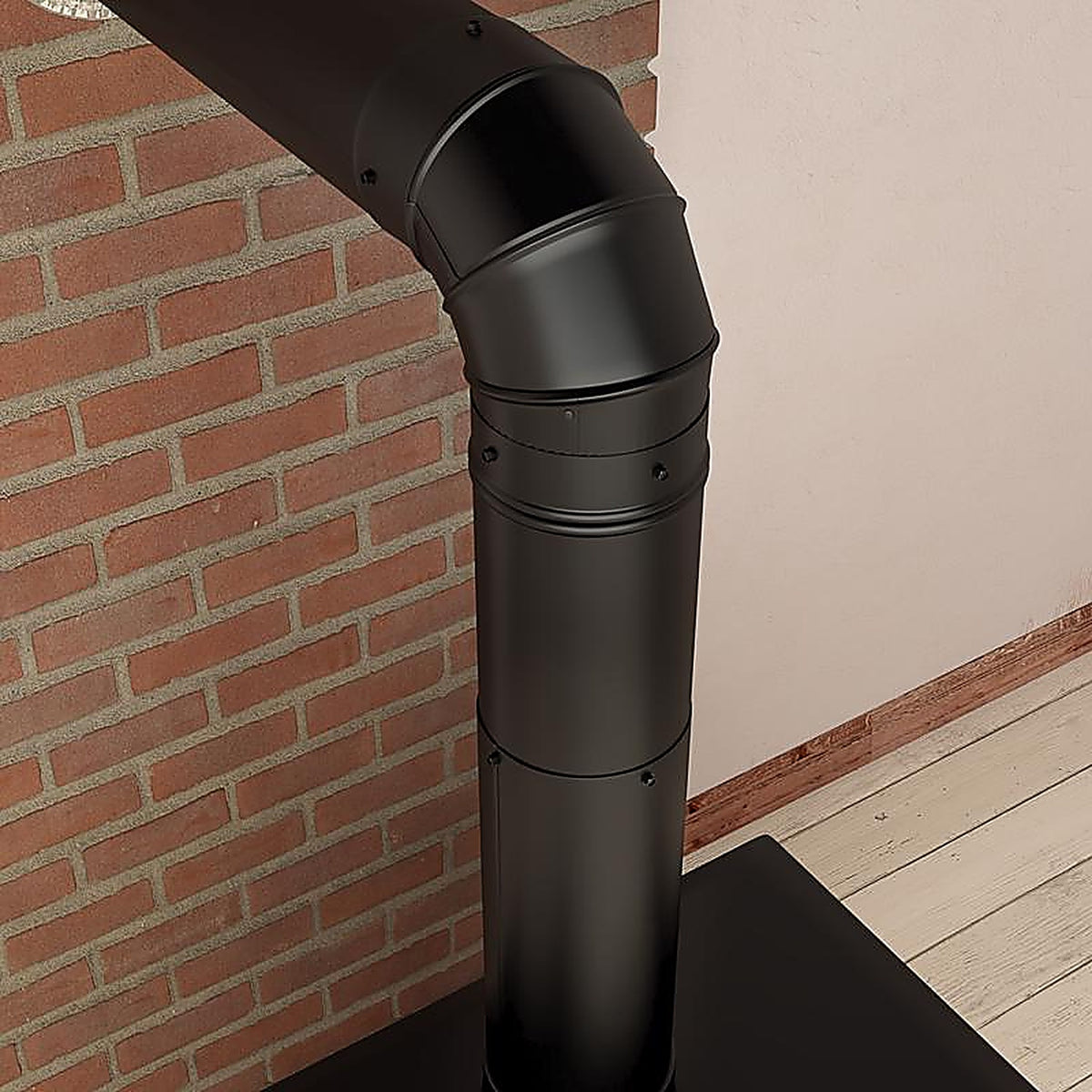 Imperial BM0044 8 in. Dia. x 12 in. L Steel Stove Pipe