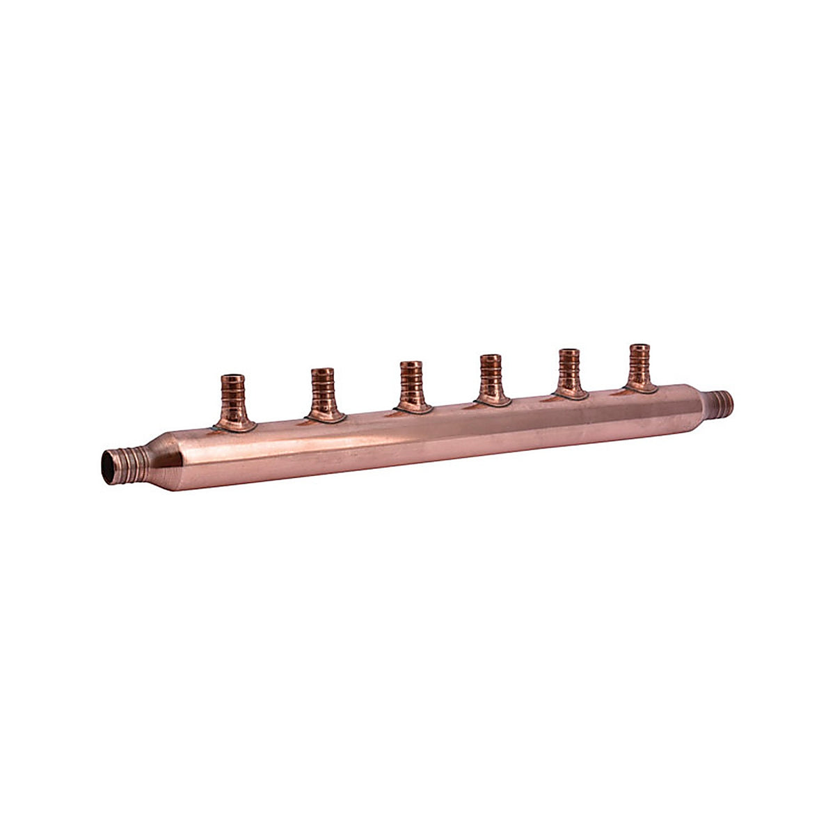 Sharkbite 22788A 1/2 in. Crimp x 3/4 in. Dia. Crimp Copper 6 Port Manifold