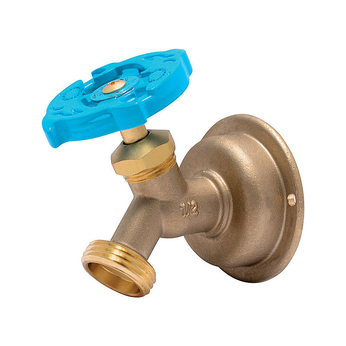 Sharkbite 24632LF 1/2 in. PTC x 3/4 in. MHT Brass Hose Bibb