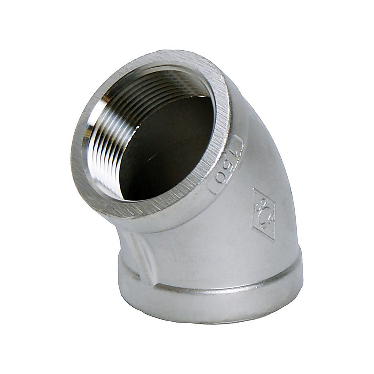 Smith-Cooper 4638100660 1-1/4 in. FPT x 1-1/4 in. Dia. FPT Stainless Steel 45 Degree Elbow