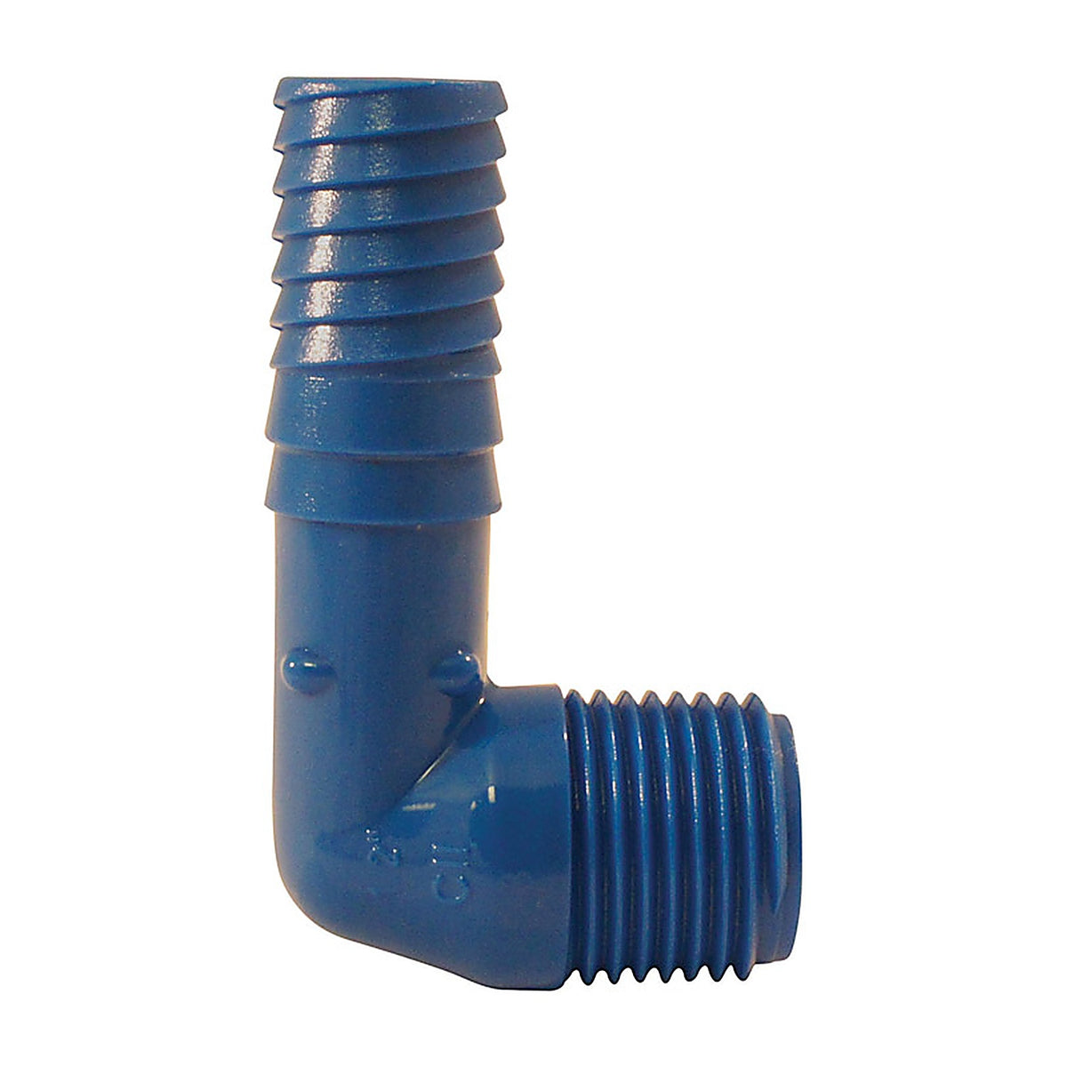 Blue Twister ABTME12 1/2 in. Insert x 1/2 in. Dia. MPT Acetal Elbow