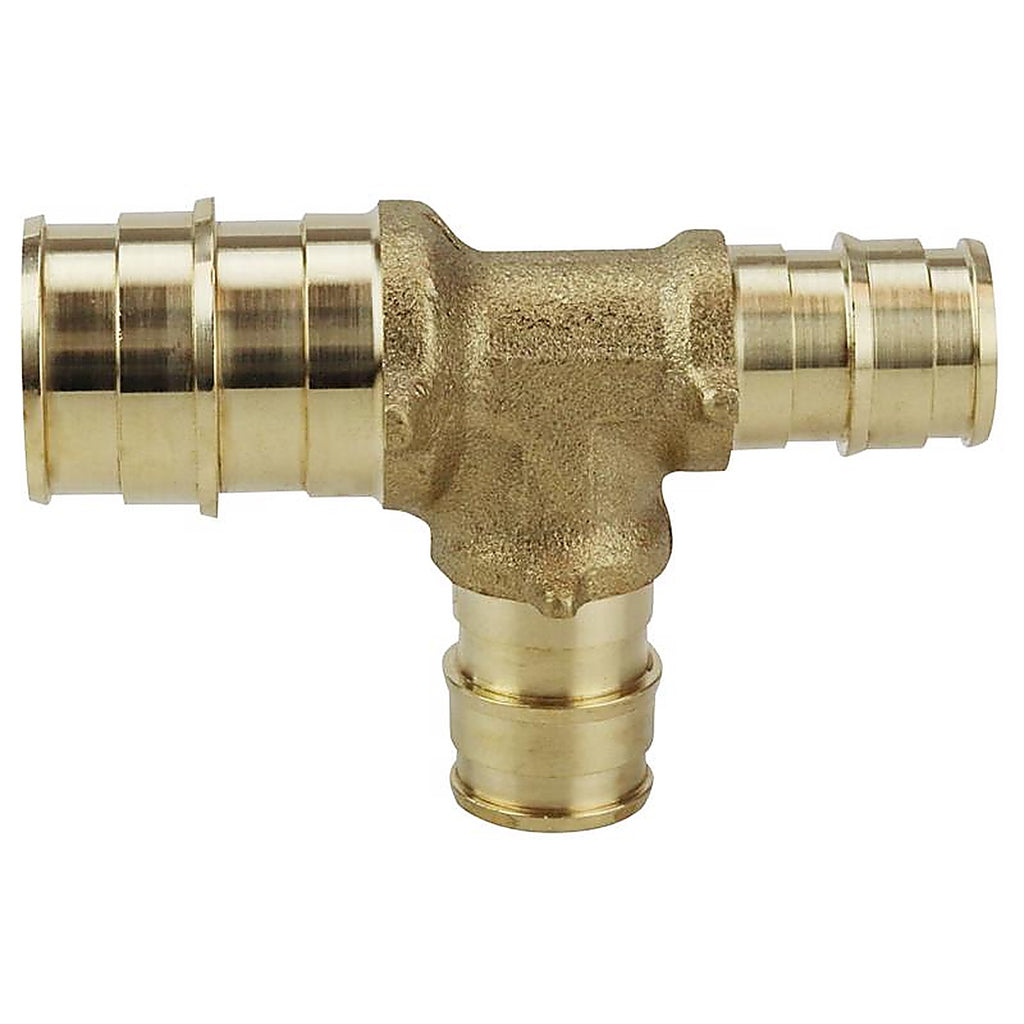Apollo EPXT341212 Pex A 3/4 in. PEX Barb x 1/2 in. Dia. PEX Brass Tee
