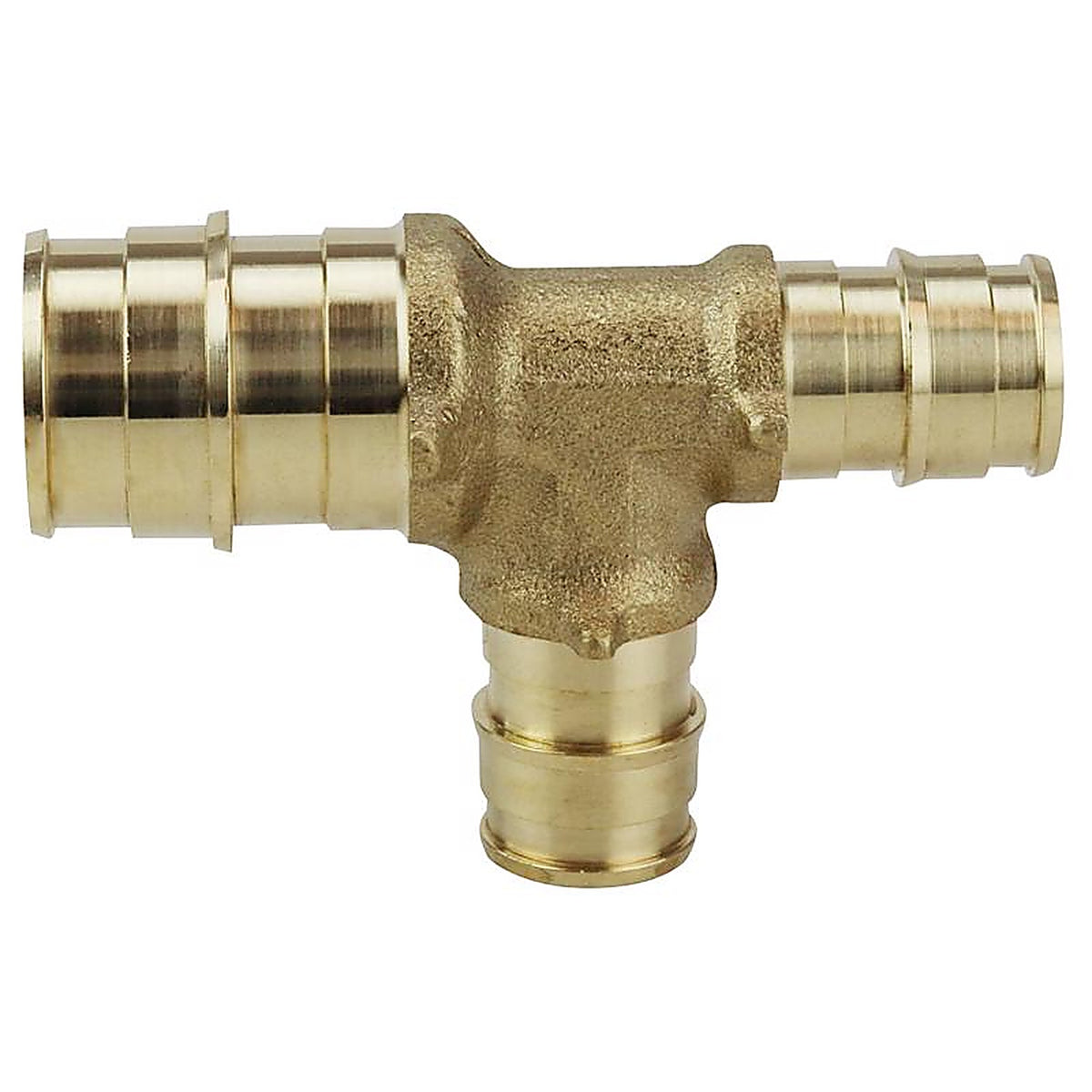 Apollo EPXT341212 Pex A 3/4 in. PEX Barb x 1/2 in. Dia. PEX Brass Tee