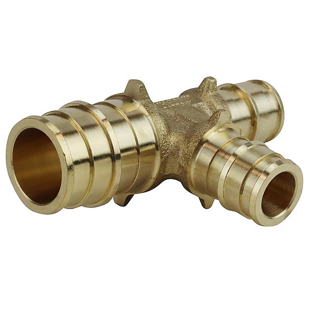 Apollo EPXT341212 Pex A 3/4 in. PEX Barb x 1/2 in. Dia. PEX Brass Tee