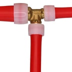 Apollo EPXT341212 Pex A 3/4 in. PEX Barb x 1/2 in. Dia. PEX Brass Tee
